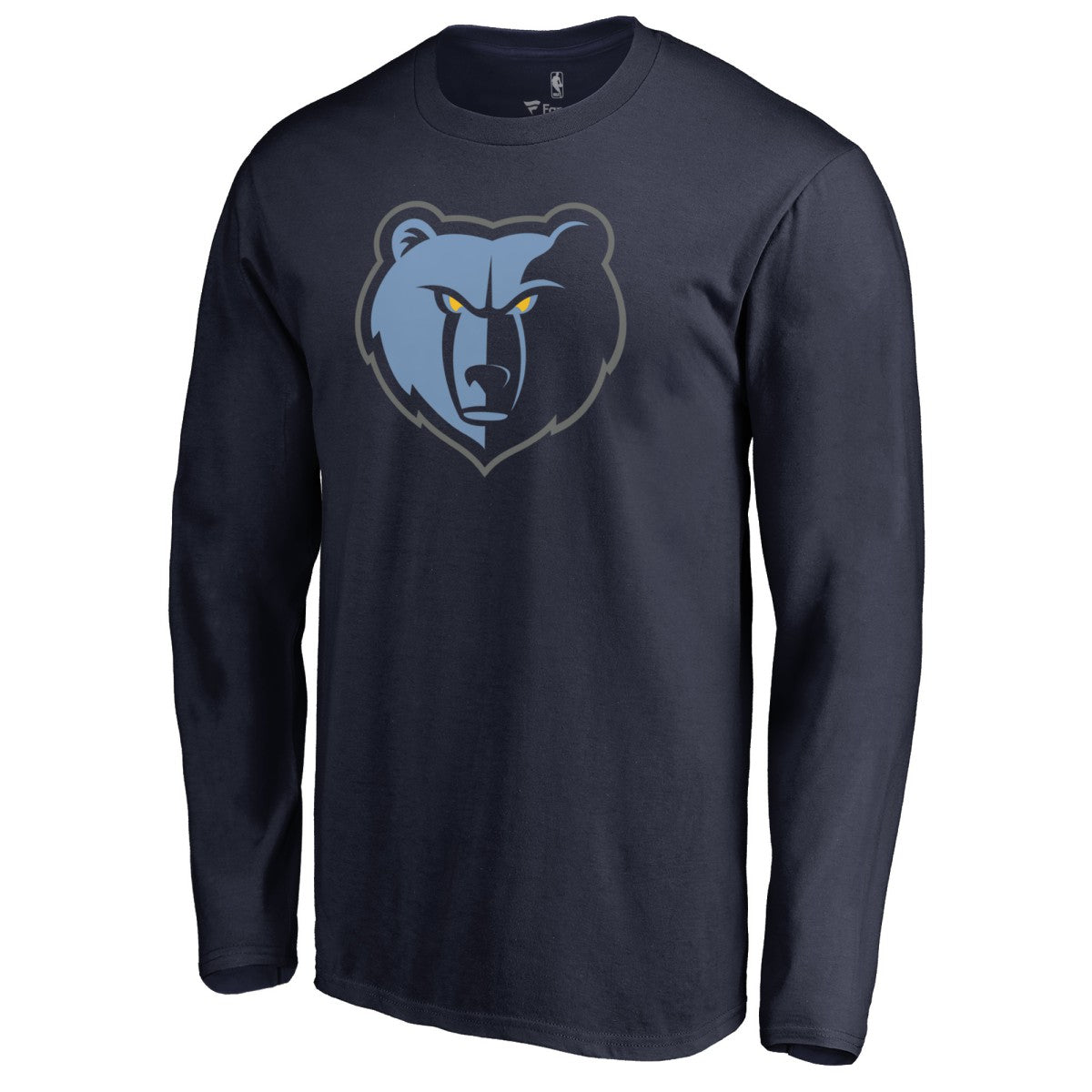 NBA - Memphis Grizzlies New Primary Logo Long Sleeve T-Shirt - Navy