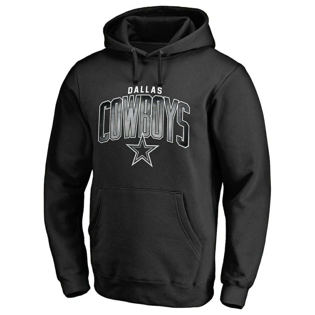 Dallas Cowboys Arch Smoke Pullover Hoodie Black - NFL