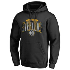 Pittsburgh Steelers Arch Smoke Pullover Hoodie Black - NFL