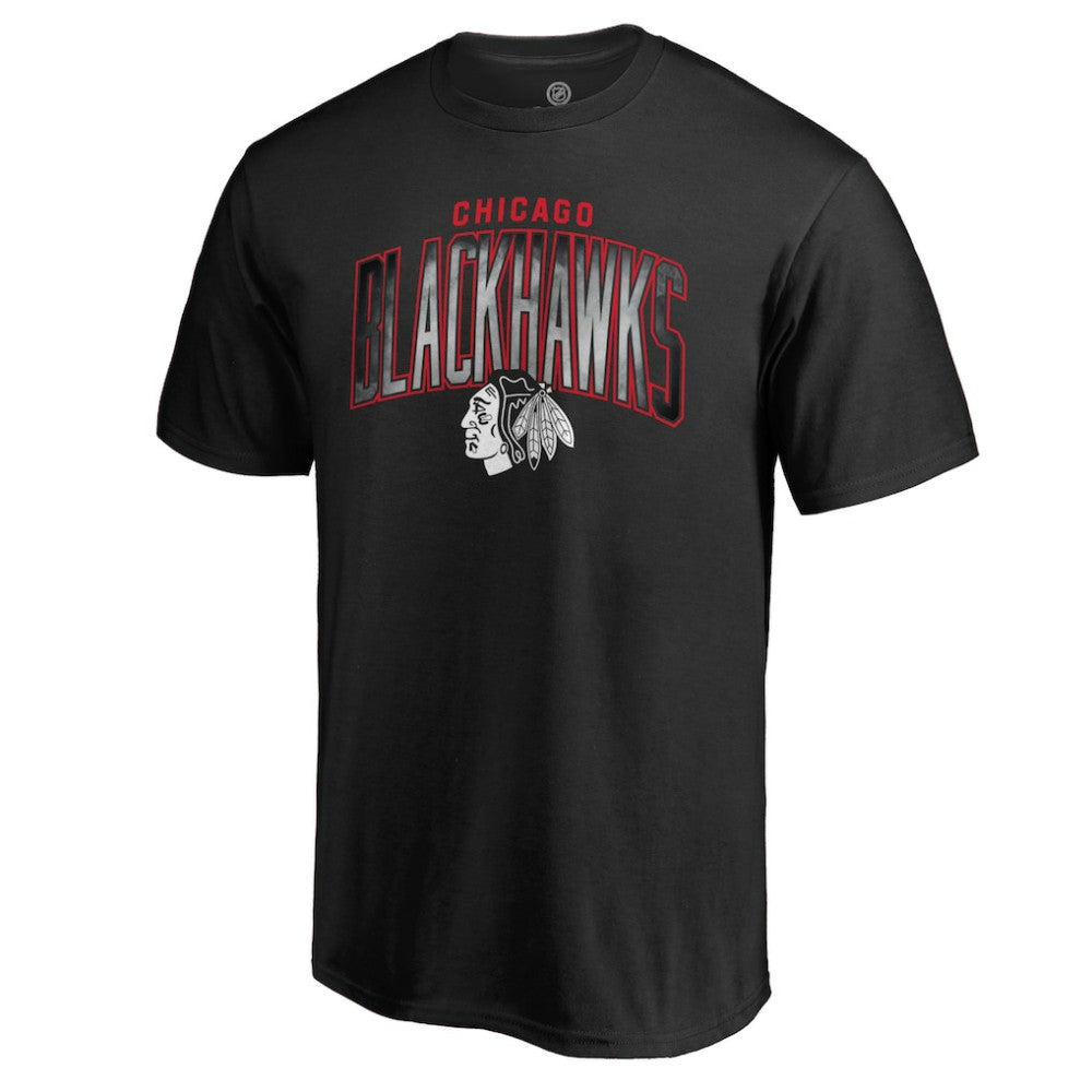 Chicago Blackhawks Arch Smoke T-Shirt Black