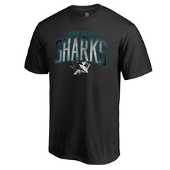 San Jose Sharks - Arch Smoke T-Shirt Black