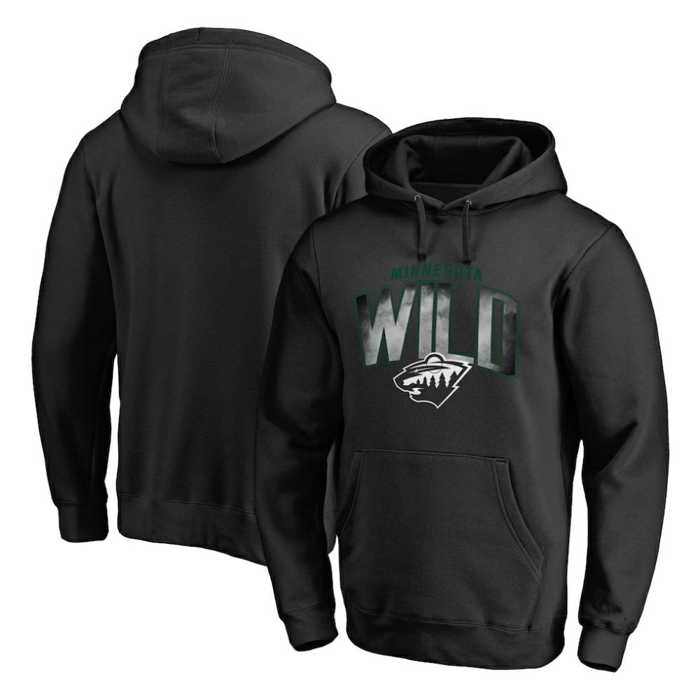 Minnesota Wild - Arch Smoke Pullover Hoodie Black