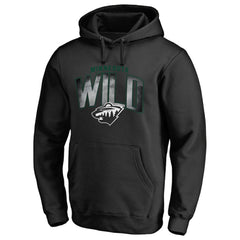 Minnesota Wild - Arch Smoke Pullover Hoodie Black