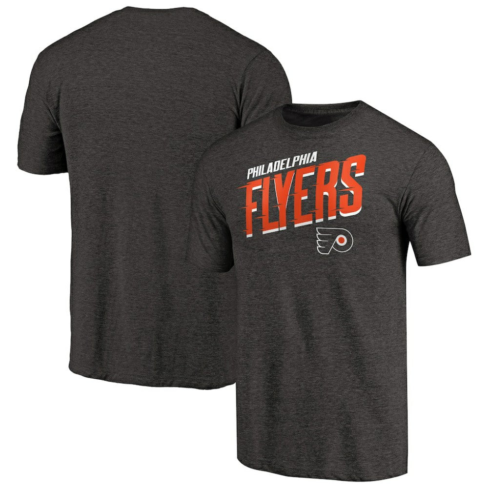 Philadelphia Flyers - Slant Strike Tri-Blend T-Shirt Black