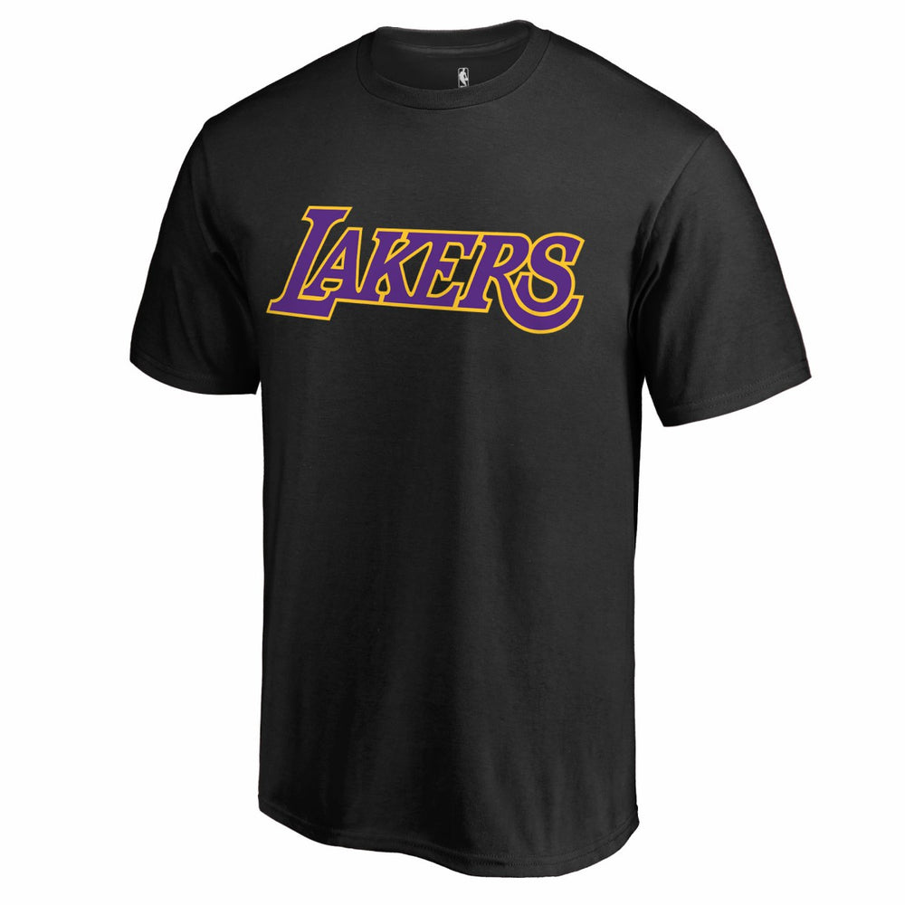 NBA - LeBron James Los Angeles Lakers Sidesweep Name & Number T-Shirt - Black