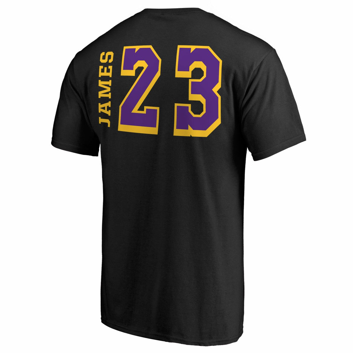 NBA - LeBron James Los Angeles Lakers Sidesweep Name & Number T-Shirt - Black
