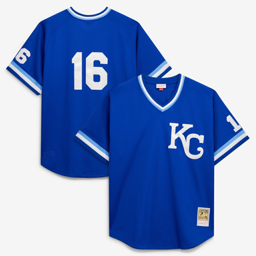 Bo Jackson Kansas City Royals Mitchell & Ness Cooperstown Collection Big & Tall Mesh Batting Practice Jersey Lifestyle