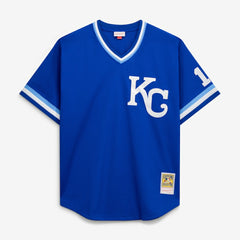 Bo Jackson Kansas City Royals Mitchell & Ness Cooperstown Collection Big & Tall Mesh Batting Practice Jersey Lifestyle