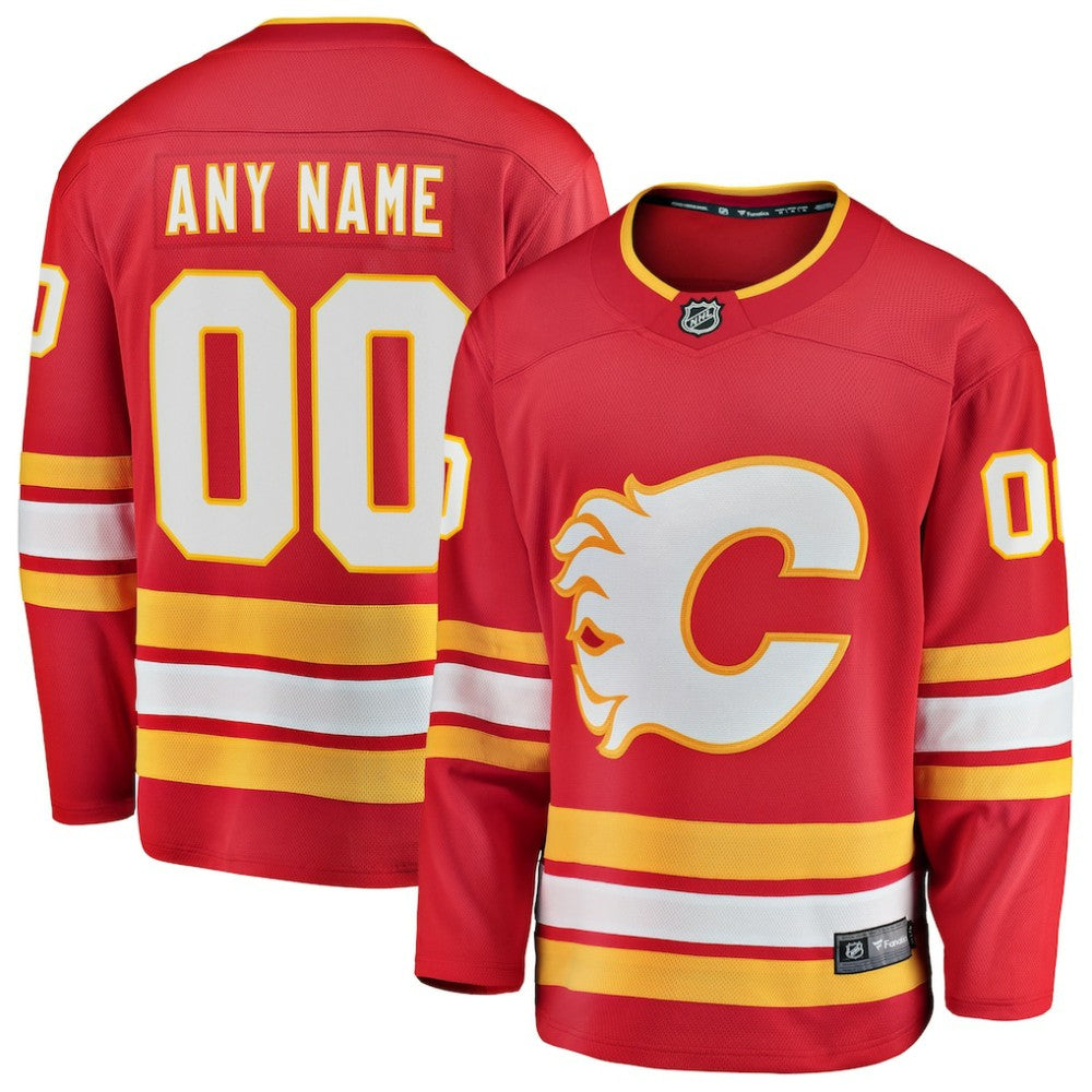 Calgary Flames - Fanatics Home Breakaway Custom Jersey Red