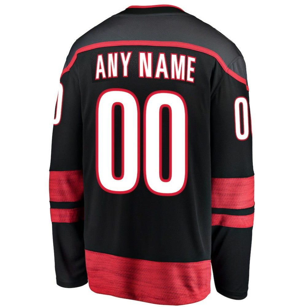 Carolina Hurricanes Fanatics Home Breakaway Custom Jersey - Black | NHL Jerseys