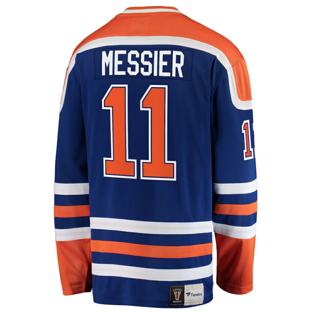 Mark Messier Edmonton Oilers Fanatics Premier Breakaway Retired Player Jersey - Blue | NHL Jerseys