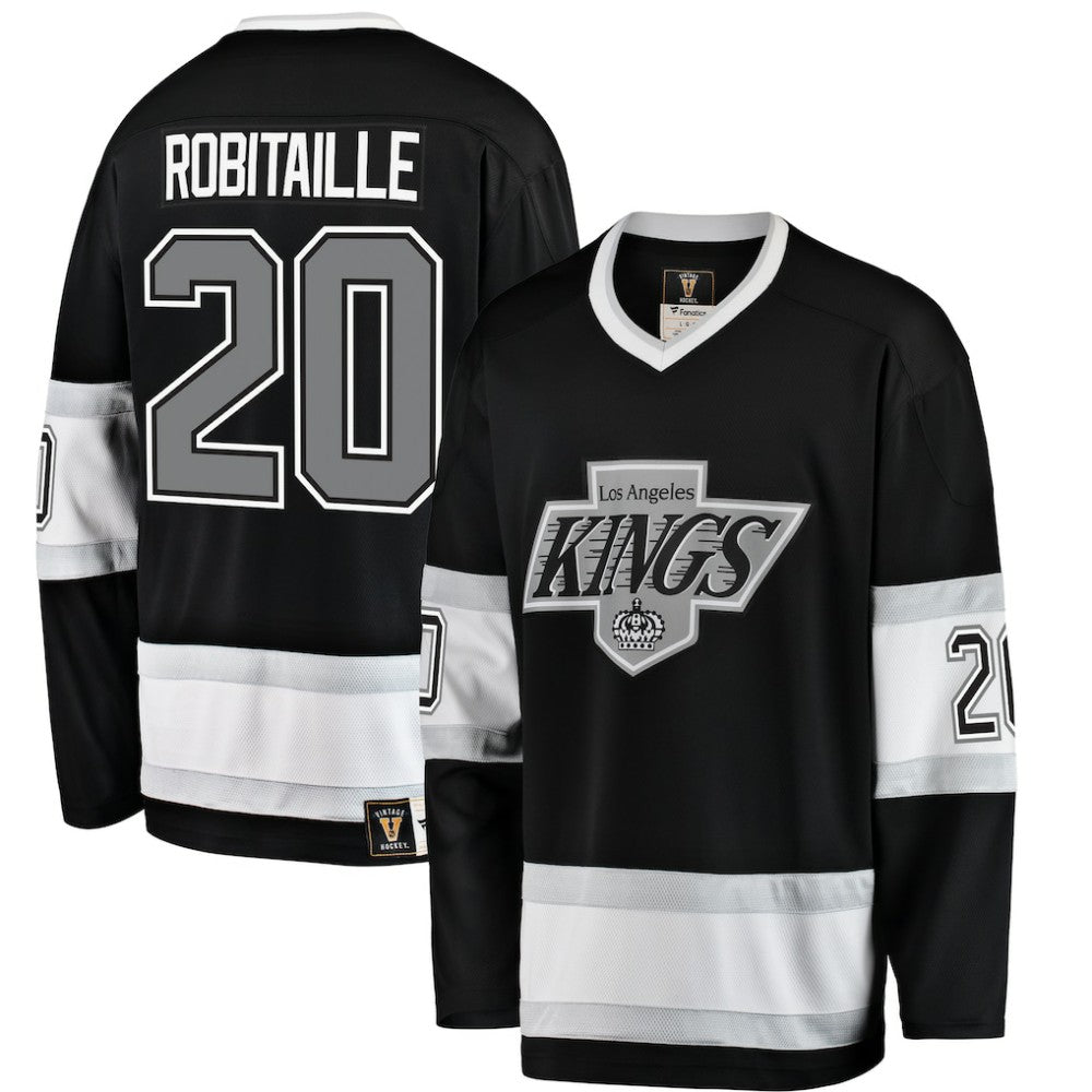 Luc Robitaille Los Angeles Kings Fanatics Premier Breakaway Retired Player Jersey - Black | NHL Jerseys