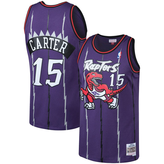 Vince Carter Toronto Raptors 1998/99 Big & Tall Hardwood Classics Swingman Jersey - Purple | NBA Jerseys