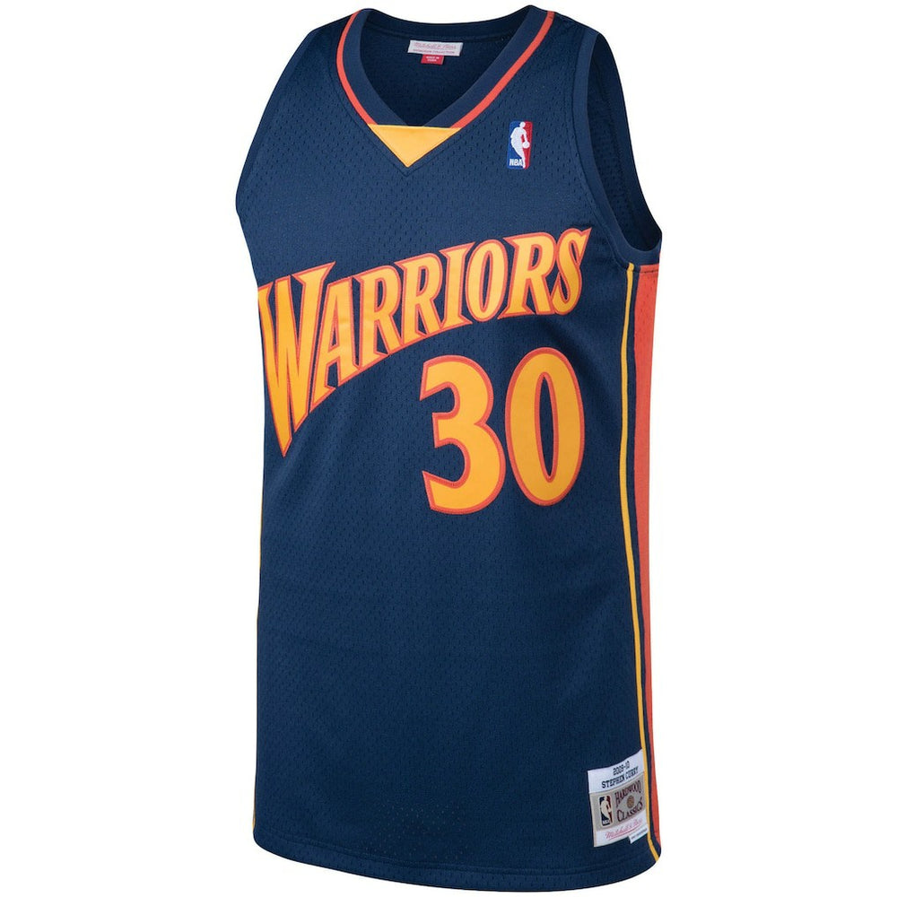 Mitchell & Ness - Stephen Curry Golden State Warriors 2009/10 Big & Tall Hardwood Classics Swingman Jersey - Navy