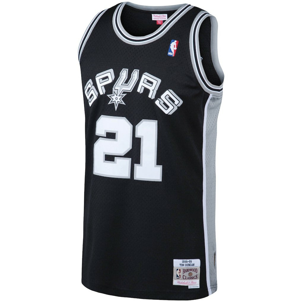 Mitchell & Ness - Tim Duncan San Antonio Spurs 1998/99 Big & Tall Hardwood Classics Swingman Jersey - Black