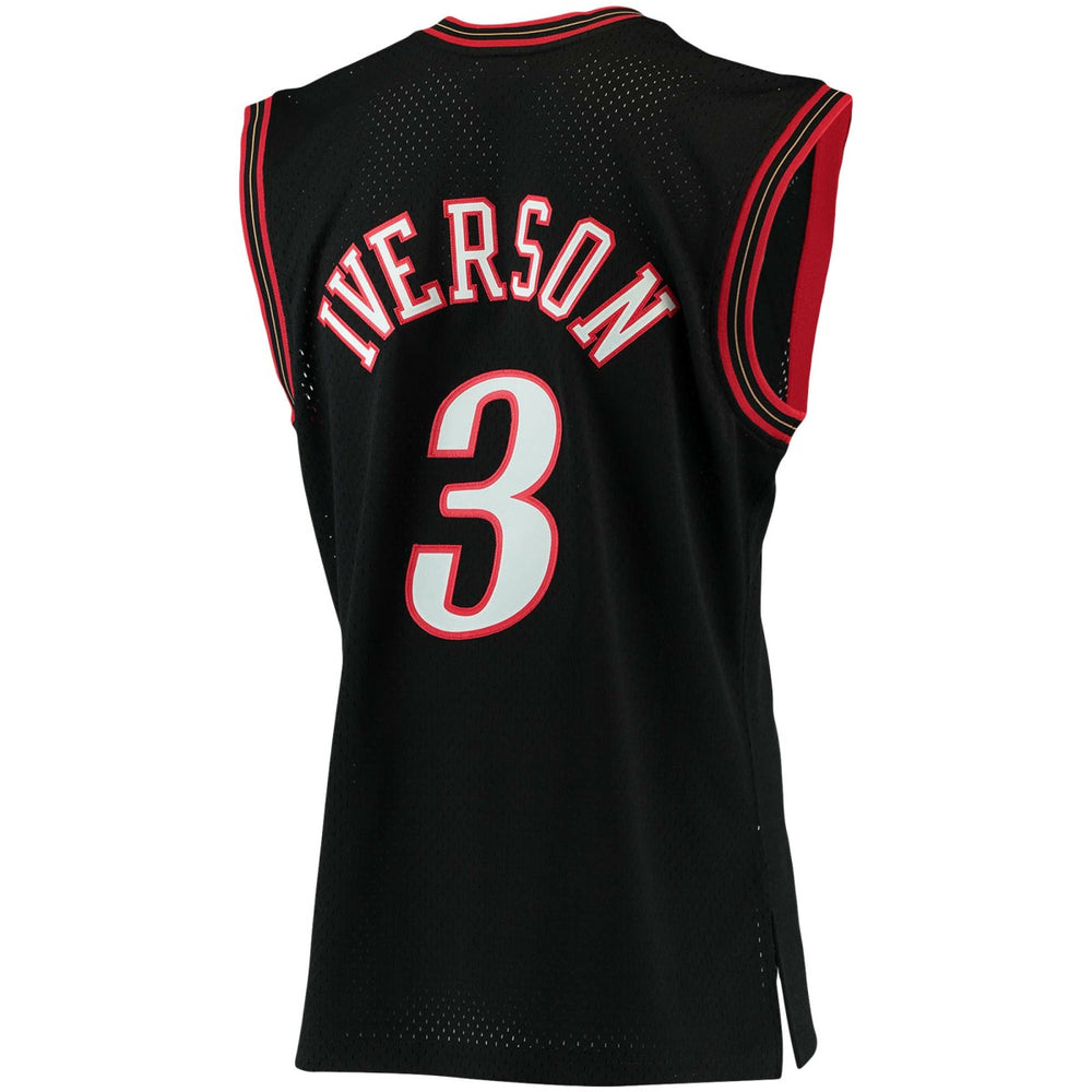 Mitchell & Ness - Allen Iverson Philadelphia 76ers 2000/01 Big & Tall Hardwood Classics Swingman Jersey - Black