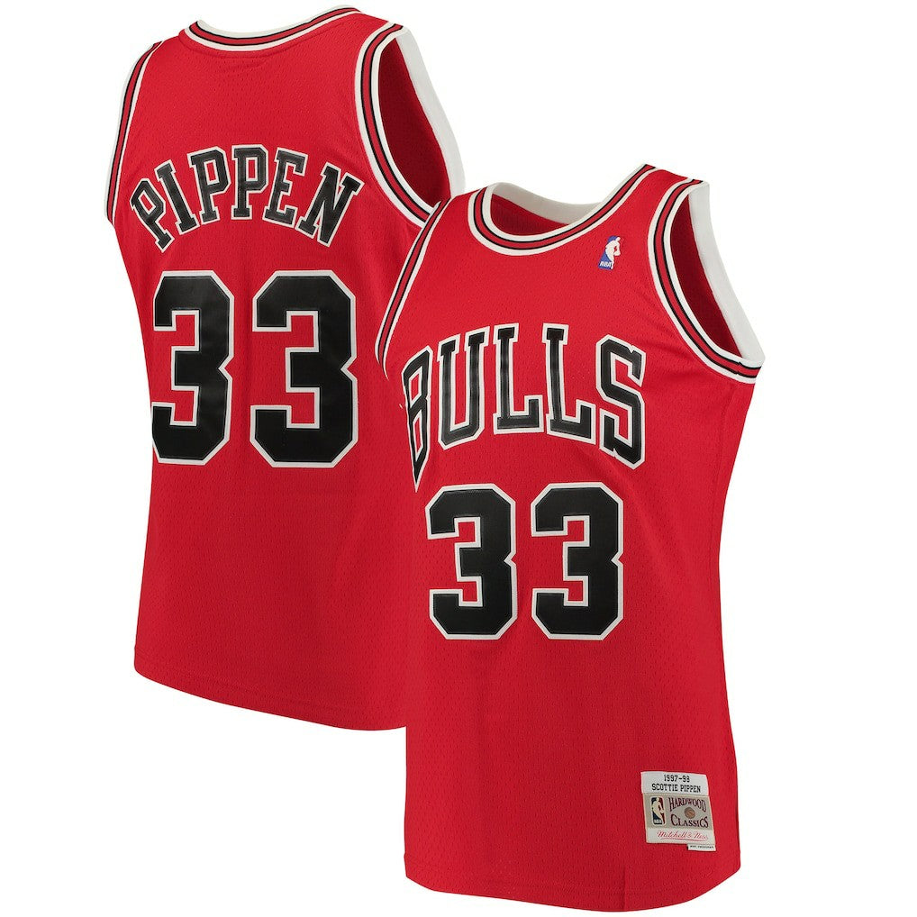 Mitchell & Ness - Scottie Pippen Chicago Bulls 1997/98 Big & Tall Hardwood Classics Swingman Jersey - Red