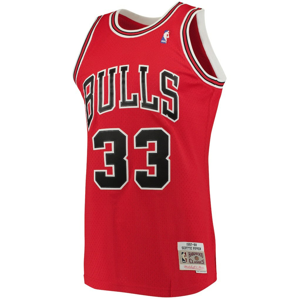 Mitchell & Ness - Scottie Pippen Chicago Bulls 1997/98 Big & Tall Hardwood Classics Swingman Jersey - Red