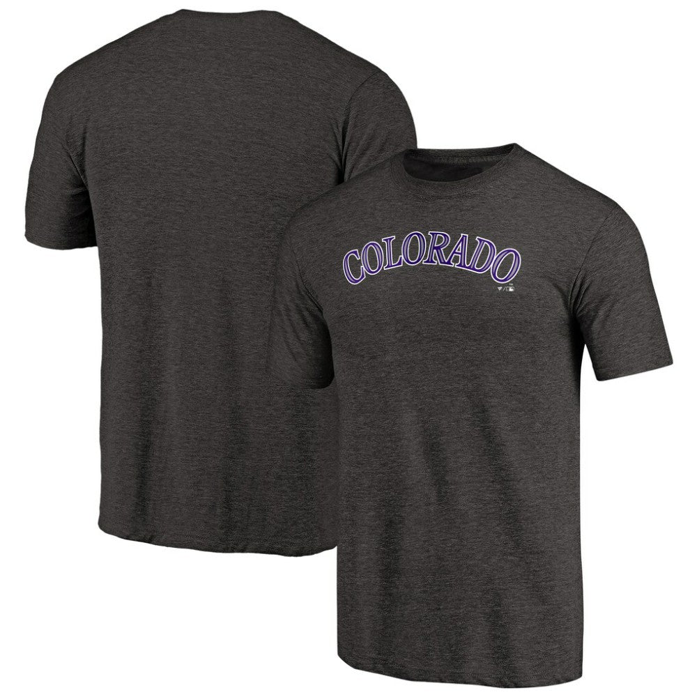 Colorado Rockies Team Wordmark Tri-Blend T-Shirt Lifestyle