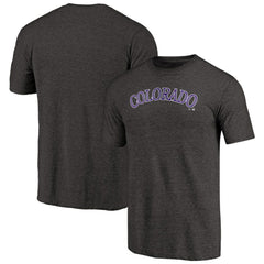 Colorado Rockies Team Wordmark Tri-Blend T-Shirt Lifestyle