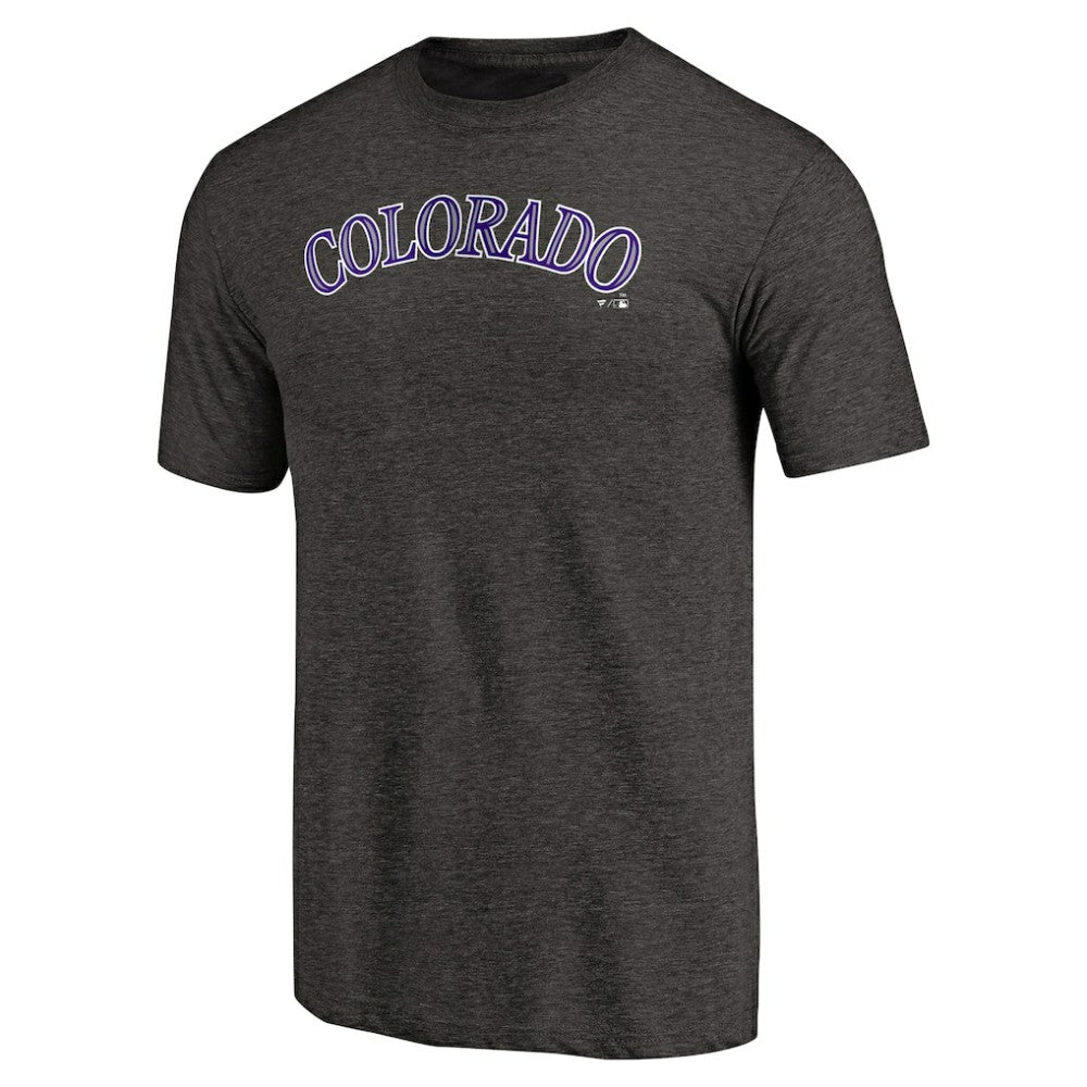 Colorado Rockies Team Wordmark Tri-Blend T-Shirt Lifestyle