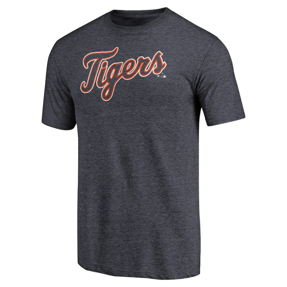 Detroit Tigers Team Wordmark Tri-Blend T-Shirt Lifestyle
