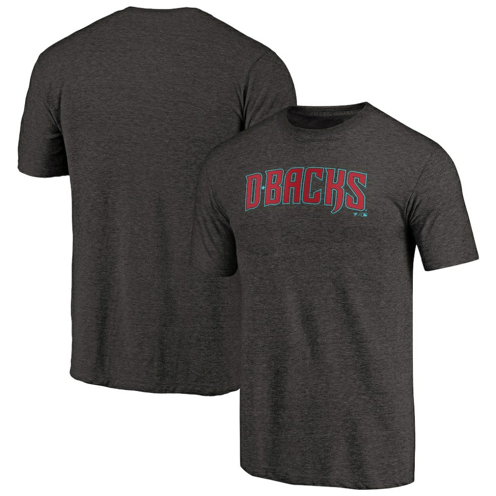Arizona Diamondbacks Team Wordmark Tri-Blend T-Shirt Near Me
