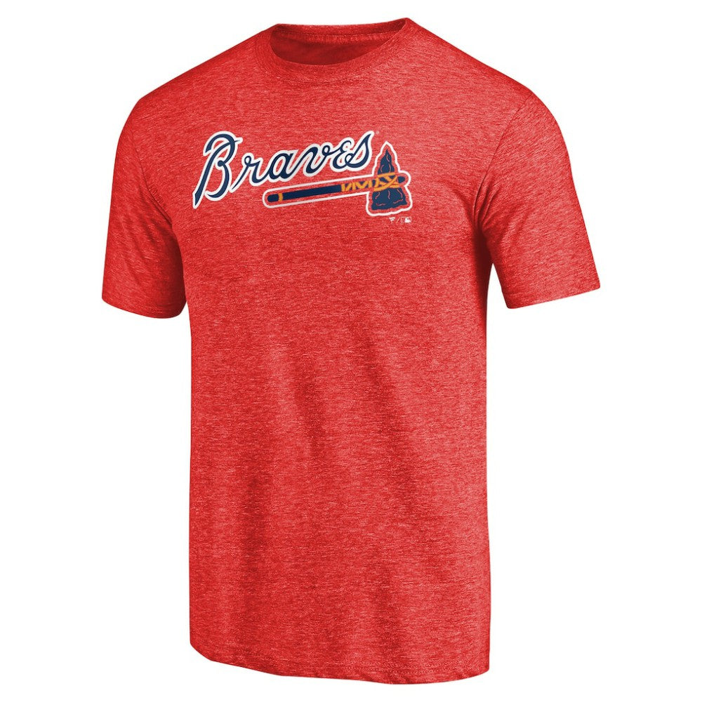 Atlanta Braves Team Wordmark Tri-Blend T-Shirt for sale