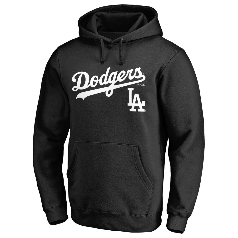Los Angeles Dodgers Team Lockup Fitted Pullover Hoodie Clearance