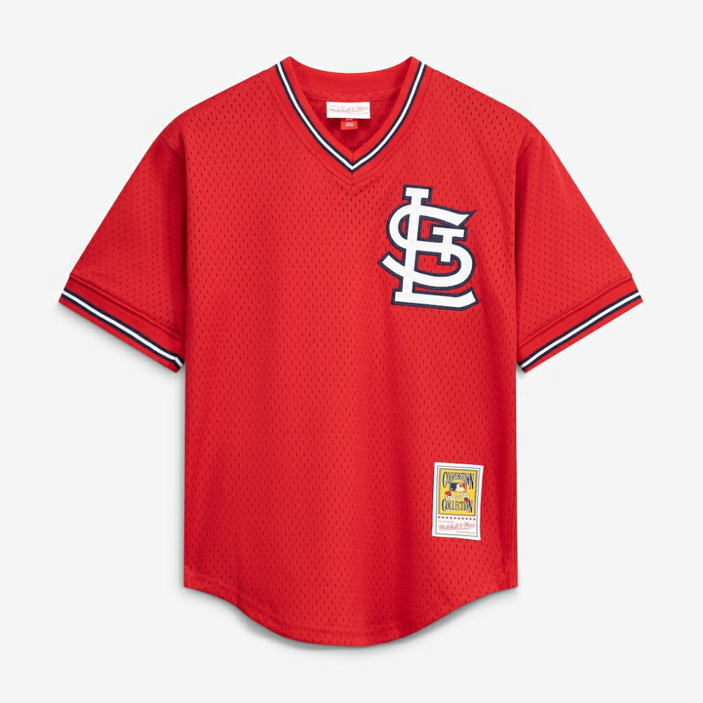 Ozzie Smith St. Louis Cardinals Mitchell & Ness Youth Cooperstown Collection Mesh Batting Practice Jersey - Navy | MLB Jerseys