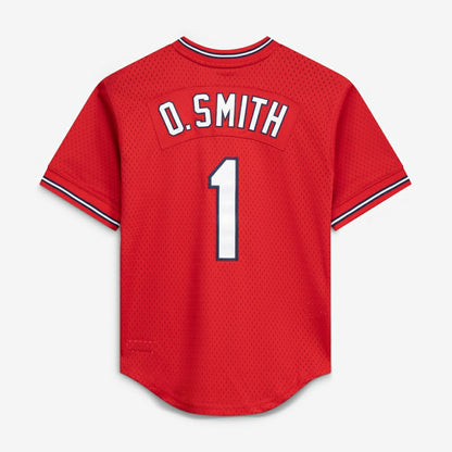 Ozzie Smith St. Louis Cardinals Mitchell & Ness Youth Cooperstown Collection Mesh Batting Practice Jersey - Navy | MLB Jerseys