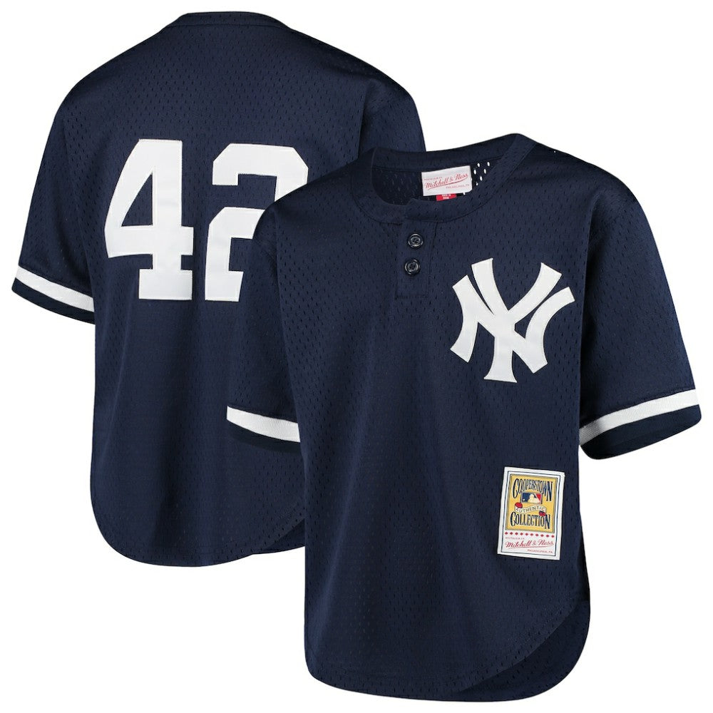 Mariano Rivera New York Yankees Mitchell & Ness Youth Cooperstown Collection Mesh Batting Practice Jersey - Navy | MLB Jerseys