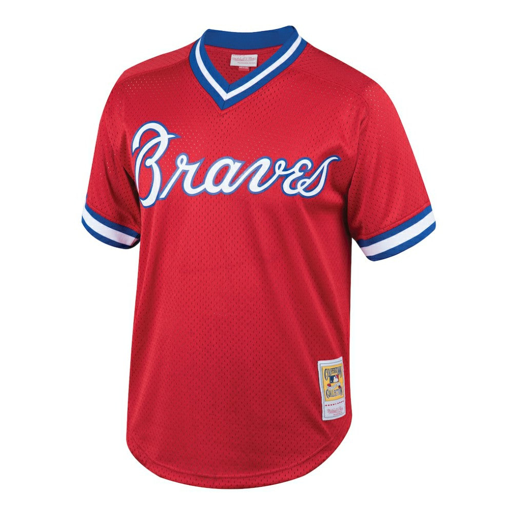 Dale Murphy Atlanta Braves Mitchell & Ness Youth Cooperstown Collection Mesh Batting Practice Jersey - Red | MLB Jerseys
