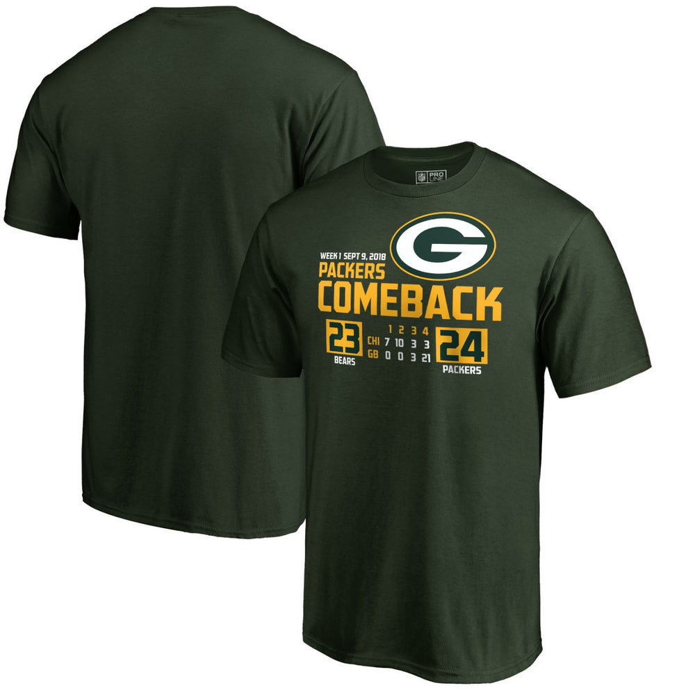 Green Bay Packers The Comeback T-Shirt Green - NFL