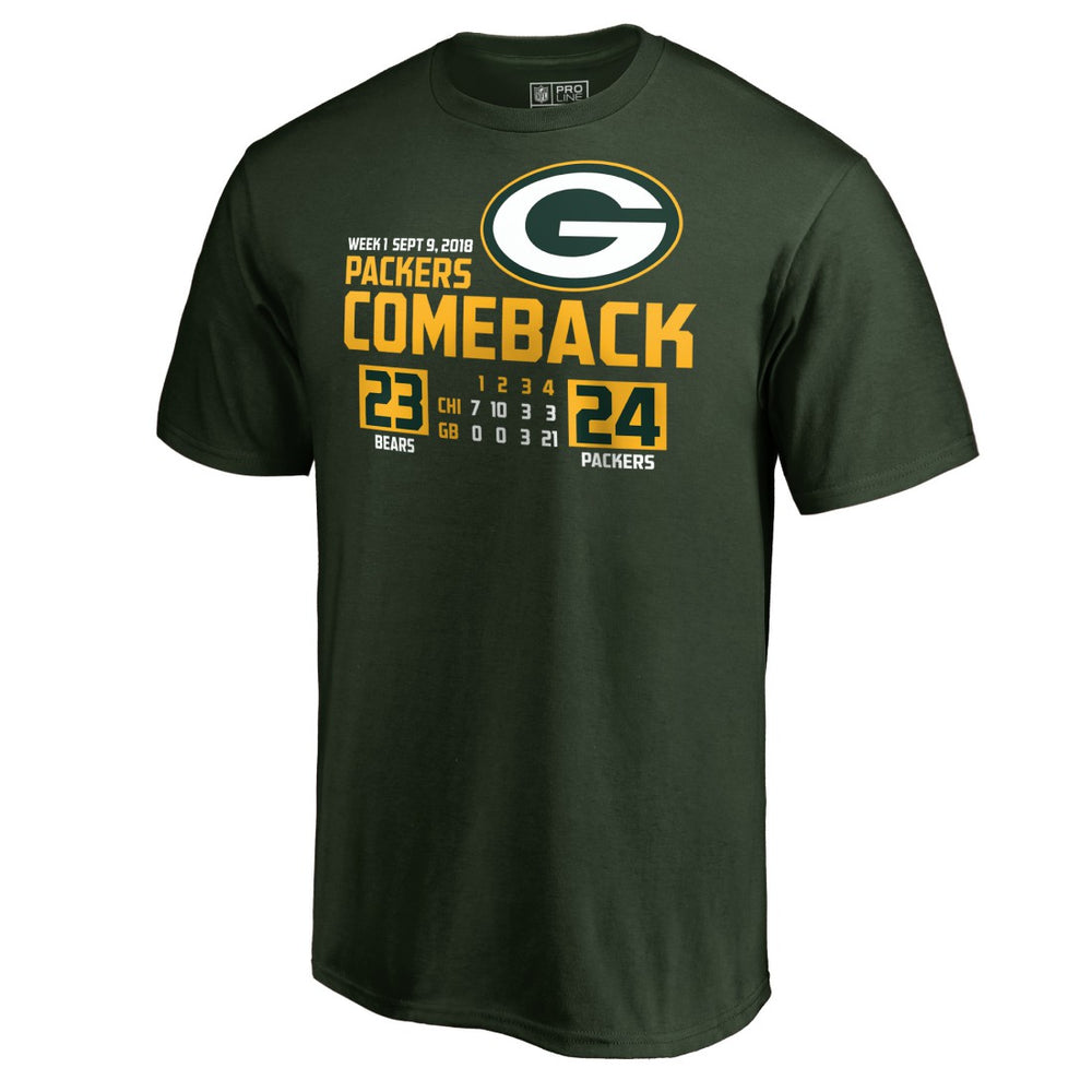 Green Bay Packers The Comeback T-Shirt Green - NFL