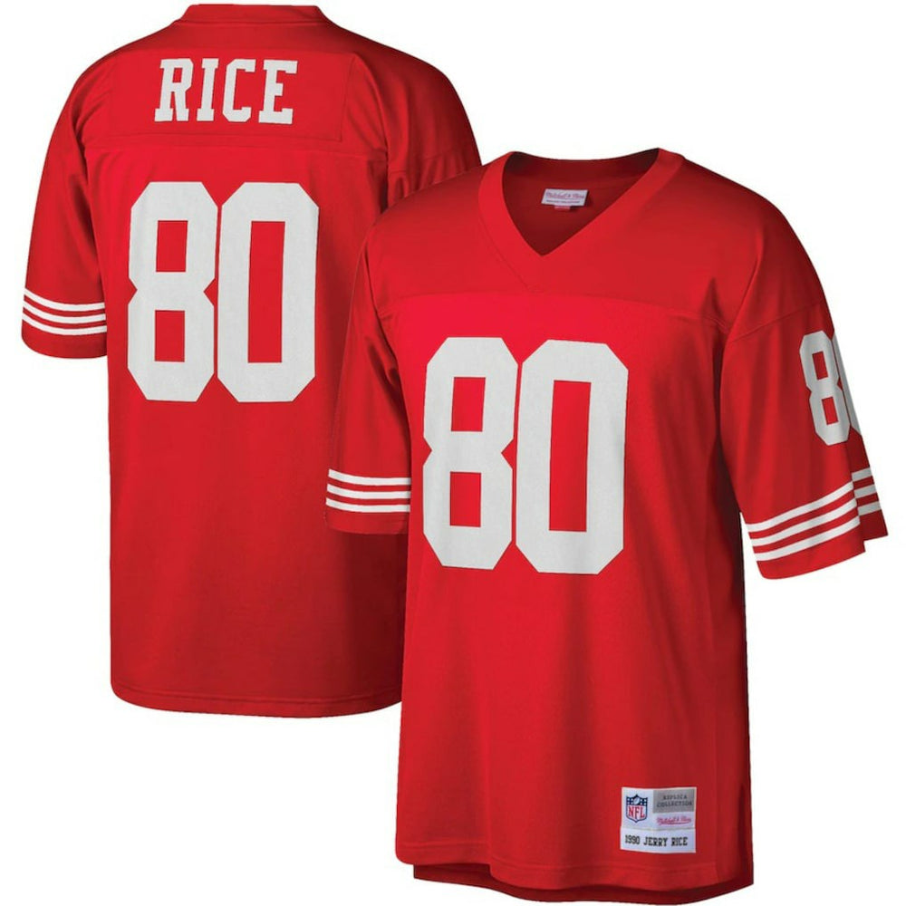 Jerry Rice San Francisco 49ers Big & Tall 1990 Retired Player Replica Jersey Scarlet - Mitchell & Ness