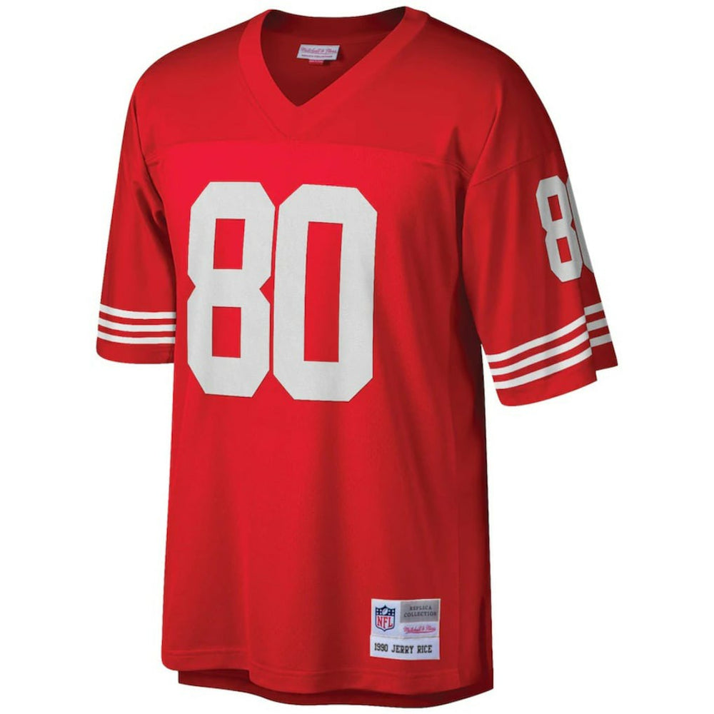 Jerry Rice San Francisco 49ers Big & Tall 1990 Retired Player Replica Jersey Scarlet - Mitchell & Ness