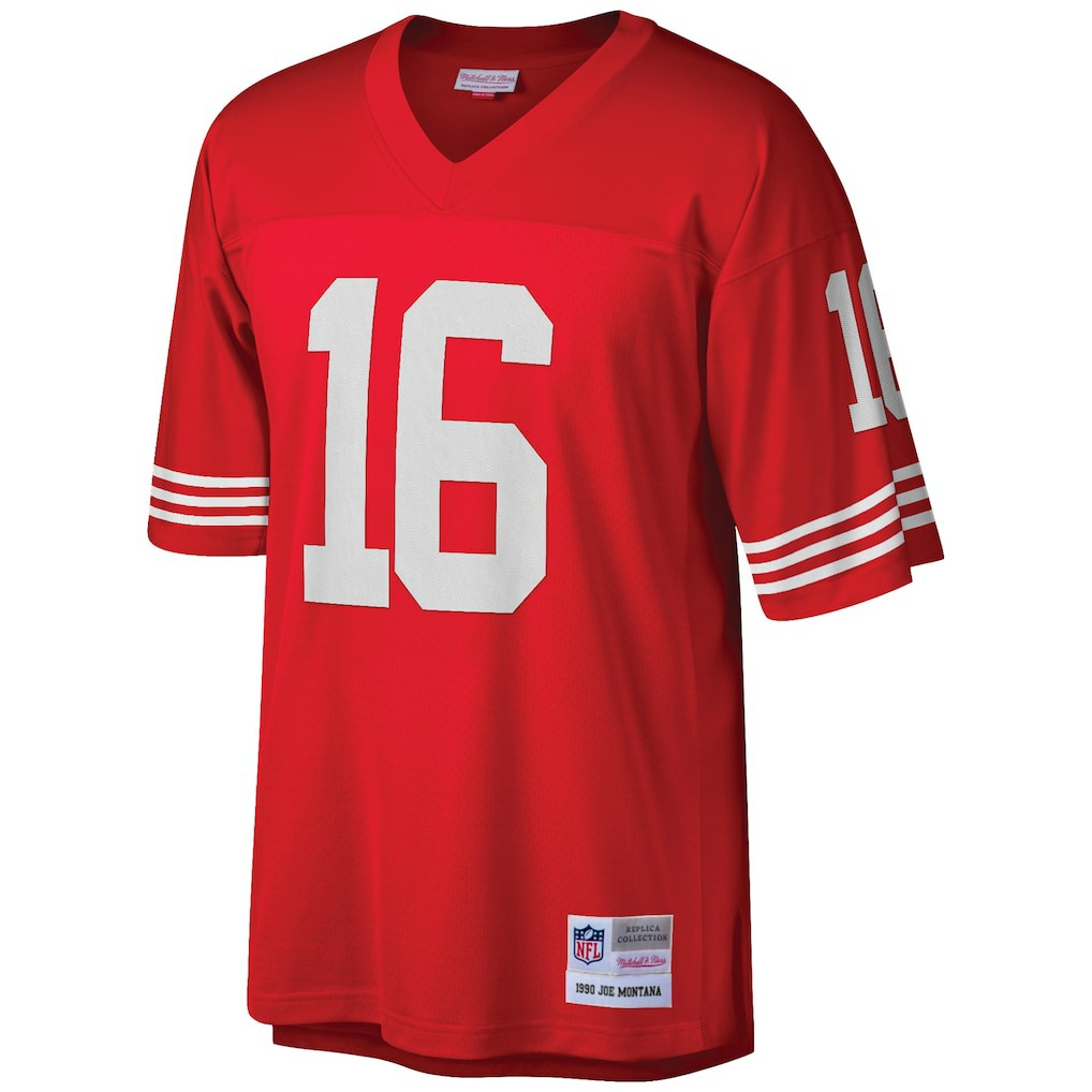 Joe Montana San Francisco 49ers Big & Tall 1990 Retired Player Replica Jersey Scarlet - Mitchell & Ness