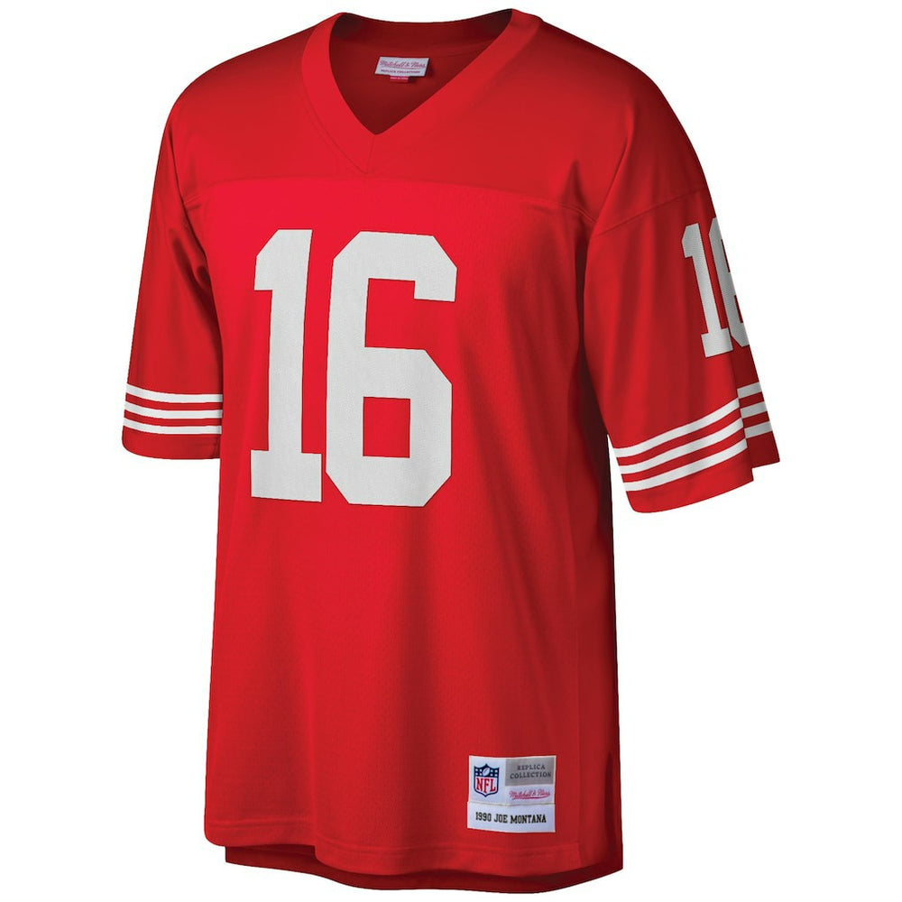 Joe Montana San Francisco 49ers Big & Tall 1990 Retired Player Replica Jersey Scarlet - Mitchell & Ness