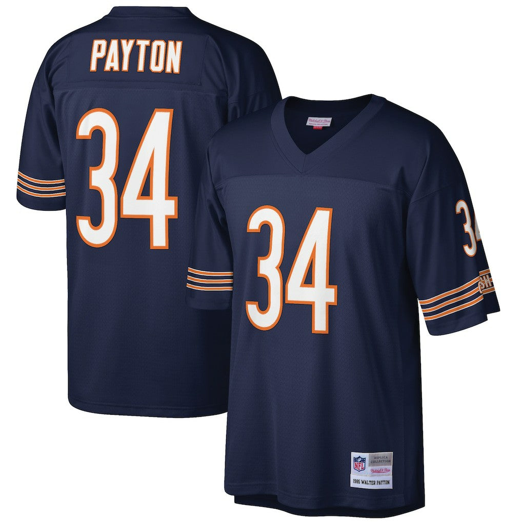 Walter Payton Chicago Bears Big & Tall 1985 Retired Player Replica Jersey Navy - Mitchell & Ness