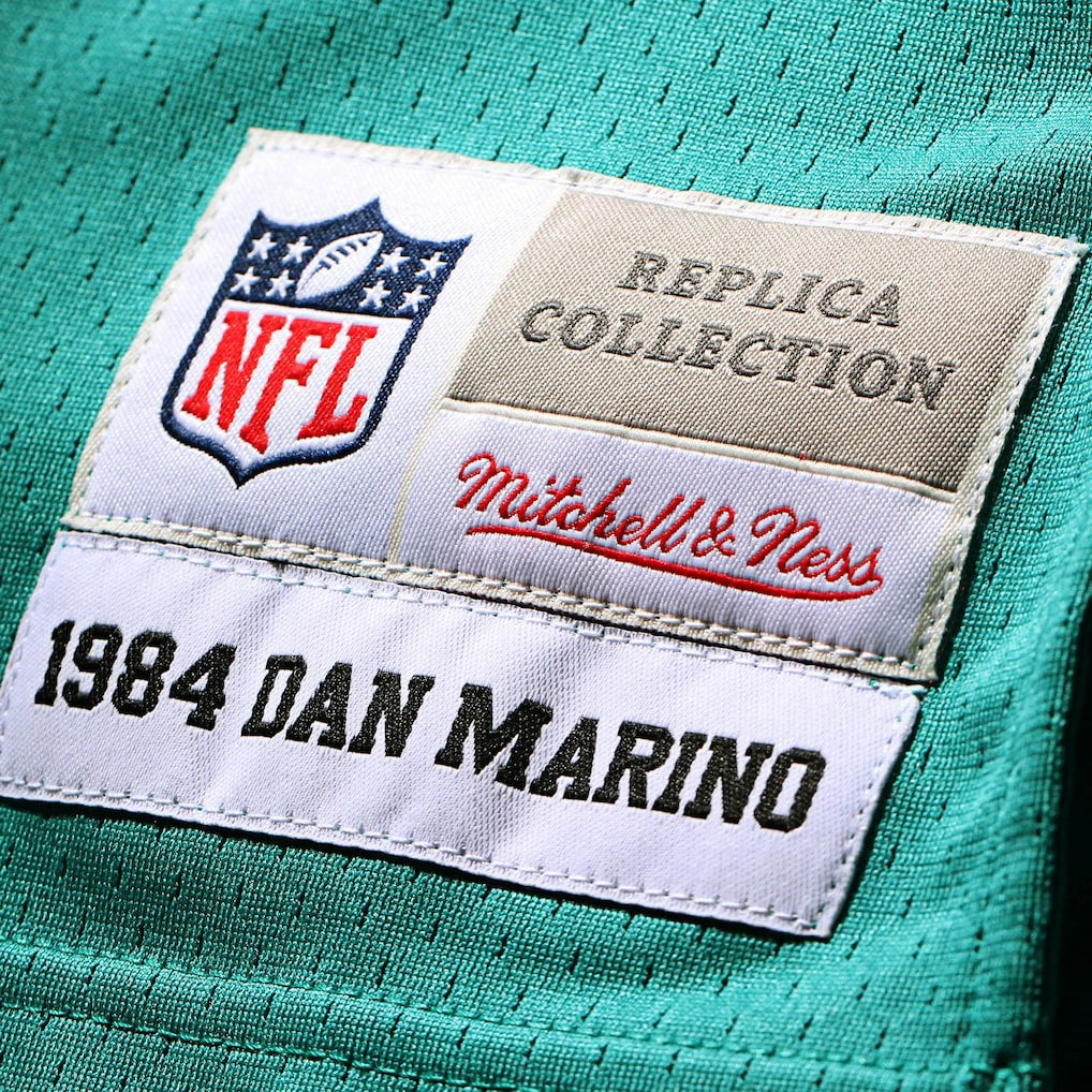 Dan Marino Miami Dolphins Big & Tall 1984 Retired Player Replica Jersey Aqua - Mitchell & Ness