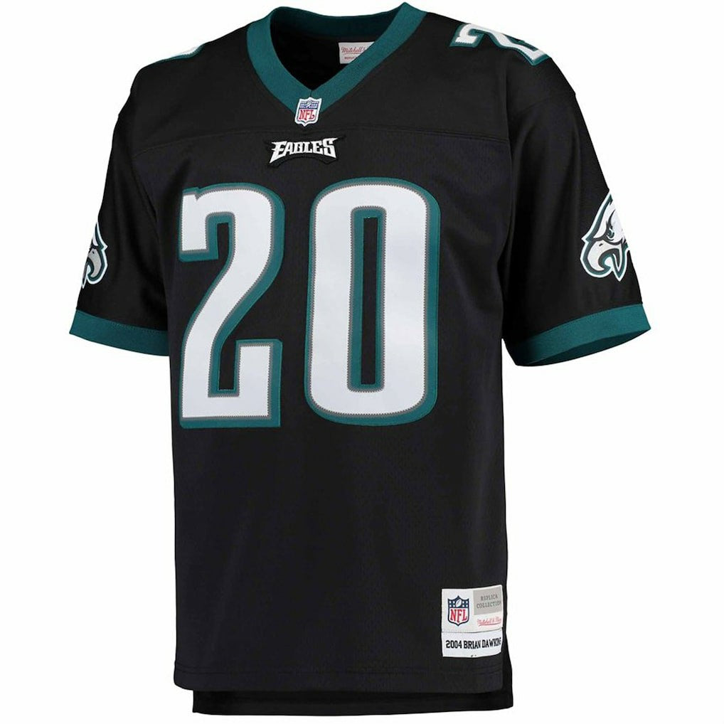 Brian Dawkins Philadelphia Eagles Big & Tall 2004 Retired Player Replica Jersey Black - Mitchell & Ness