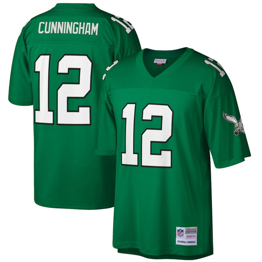 Randall Cunningham Philadelphia Eagles Big & Tall 1990 Retired Player Replica Jersey Kelly Green - Mitchell & Ness