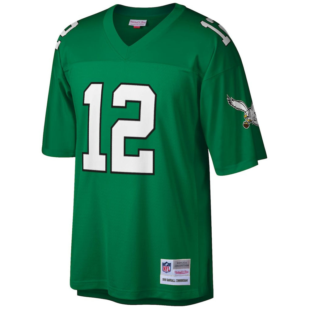 Randall Cunningham Philadelphia Eagles Big & Tall 1990 Retired Player Replica Jersey Kelly Green - Mitchell & Ness