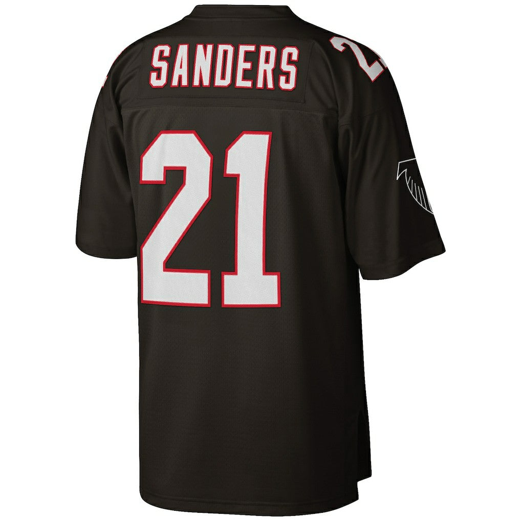 Deion Sanders Atlanta Falcons Big & Tall 1992 Retired Player Replica Jersey Black - Mitchell & Ness