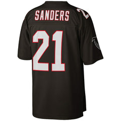 Deion Sanders Atlanta Falcons Big & Tall 1992 Retired Player Replica Jersey Black - Mitchell & Ness