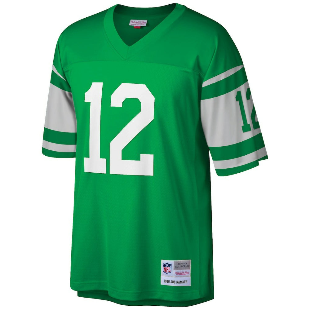 Joe Namath New York Jets Big & Tall 1968 Retired Player Replica Jersey Green - Mitchell & Ness