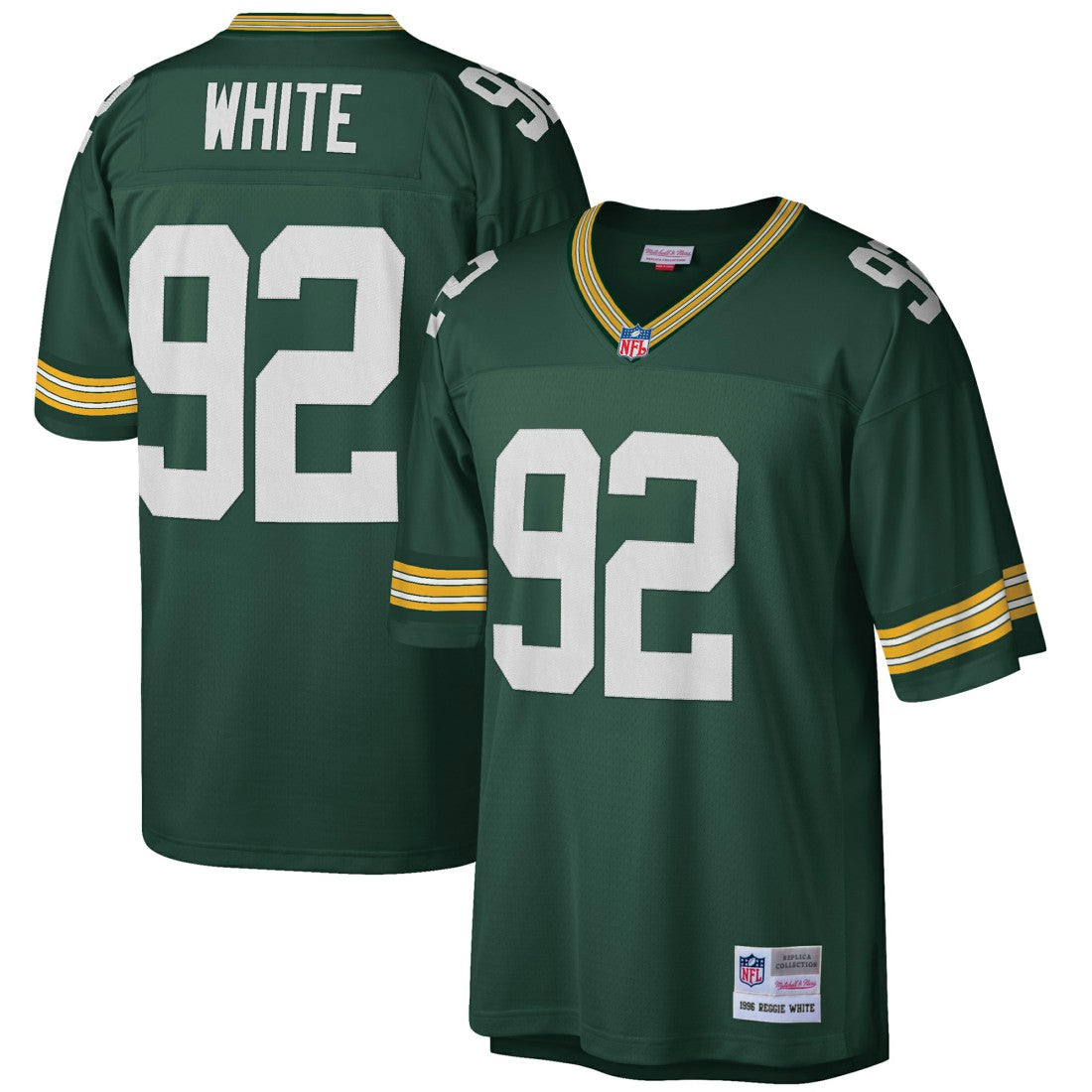 Reggie White Green Bay Packers Big & Tall 1996 Retired Player Replica Jersey Green - Mitchell & Ness