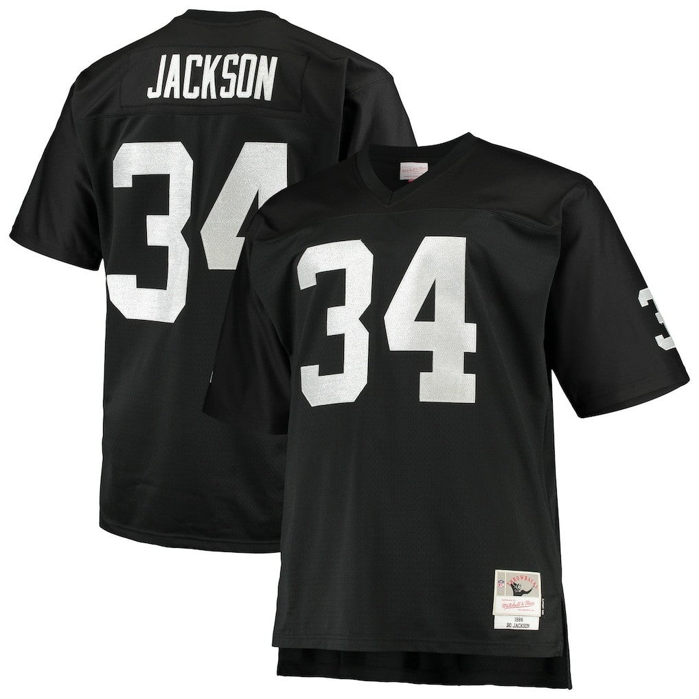 Bo Jackson Las Vegas Raiders Big & Tall 1988 Retired Player Replica Jersey - Black sale | NFL Jerseys