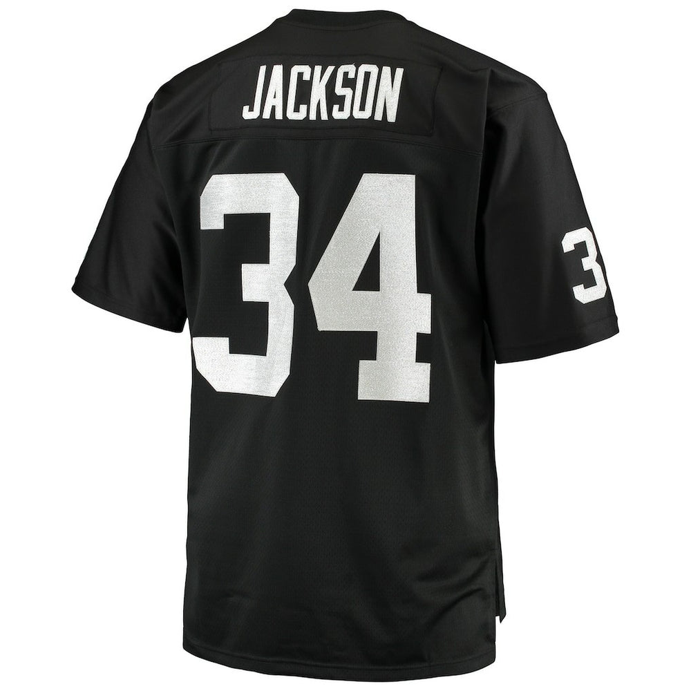 Bo Jackson Las Vegas Raiders Big & Tall 1988 Retired Player Replica Jersey Black - Mitchell & Ness